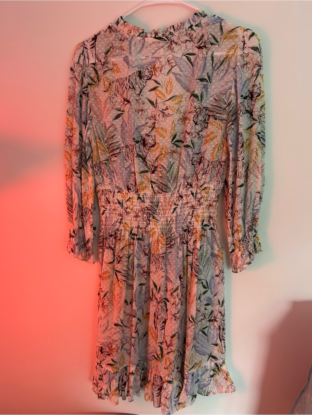 Maje Rythonela Smocked Printed Dress - Picture 9 of 10